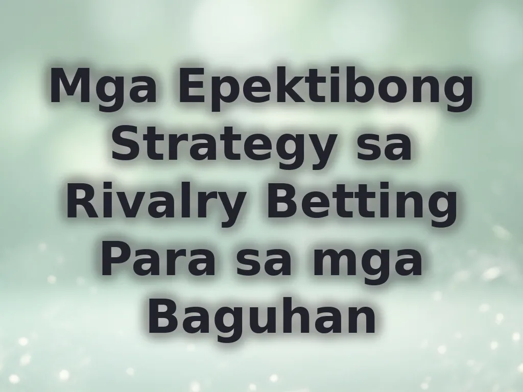 Strategies for Beginners