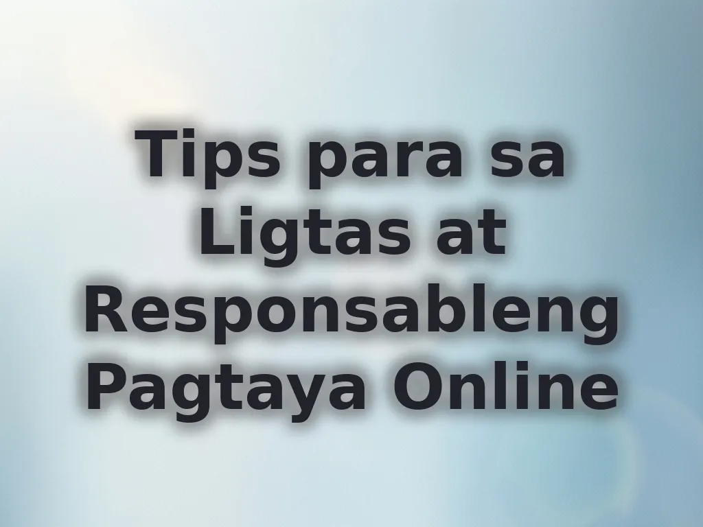 Safe gambling tips